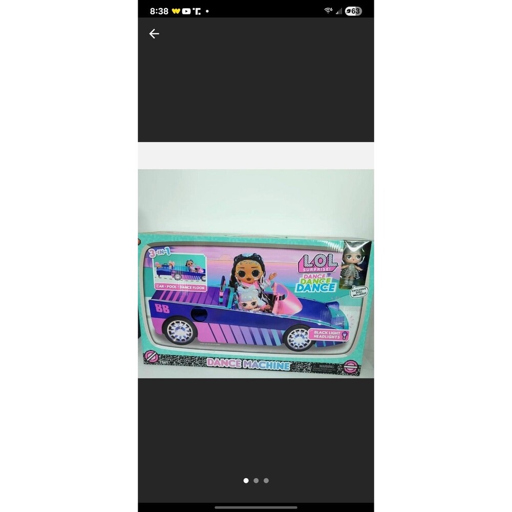 LOL Surprise Dance Machine Car Exclusive Doll Pool Dance Floor Headlights NEW